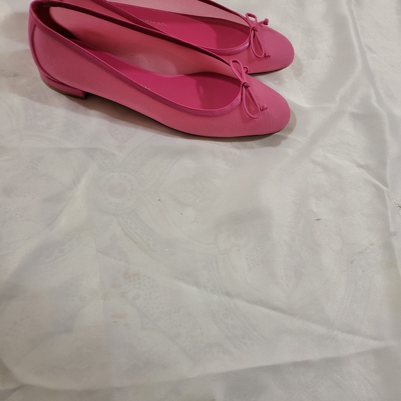 Stuart Weitzman Pink Flats with Bow - Picture 3 of 3
